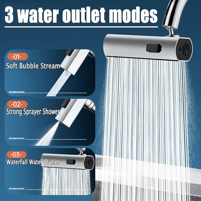 Multifunction Shower Waterfall Kitchen Faucet